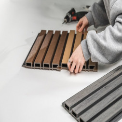 Фасадные реечные панели цвет Кэмэл 3м Cm Wall DUAL CM Decking