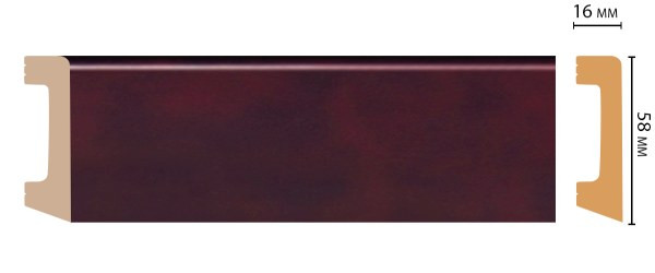 Плинтус Дюрополимер D234-62 ШК/15