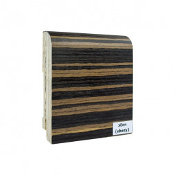 Плинтус Finitura dekor 70*15*2400 шпон Эбен (ebony)