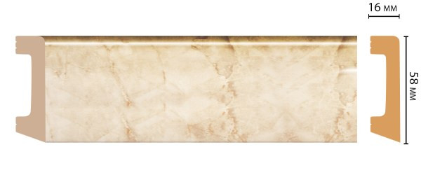Плинтус Дюрополимер D234-80ДМ