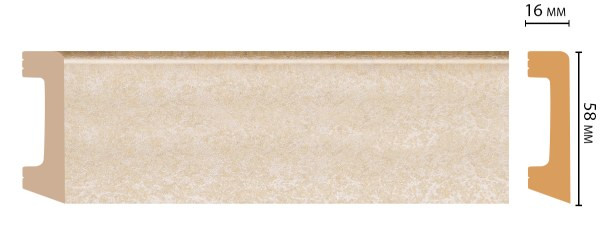 Плинтус Дюрополимер D234-18D ДМ