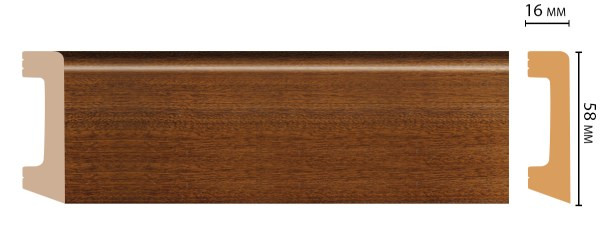 Плинтус Дюрополимер D235-75/20ДМ