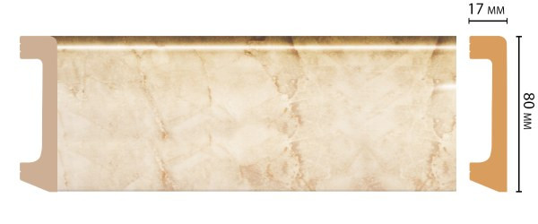 Плинтус Дюрополимер D235-80ДМ