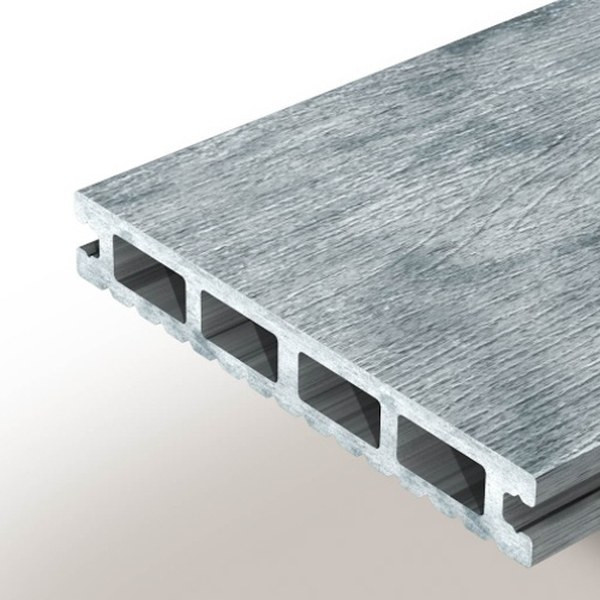 Террасная доска цвет Бело-серый 3м Коллекция Select Colorite Woodvex