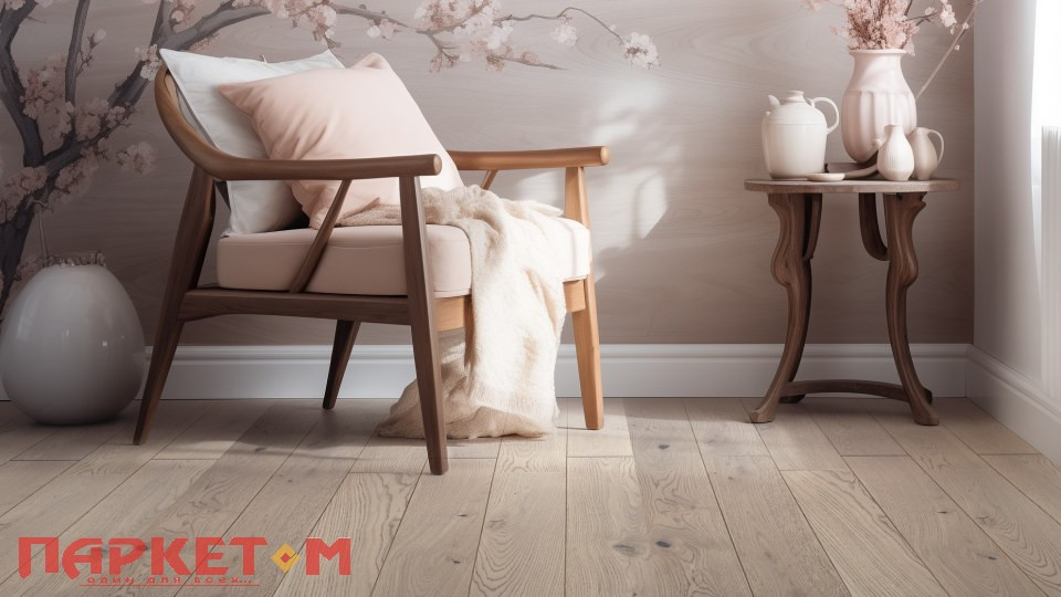 Инженерная доска Notte Bianca браш Vecchio Parquet