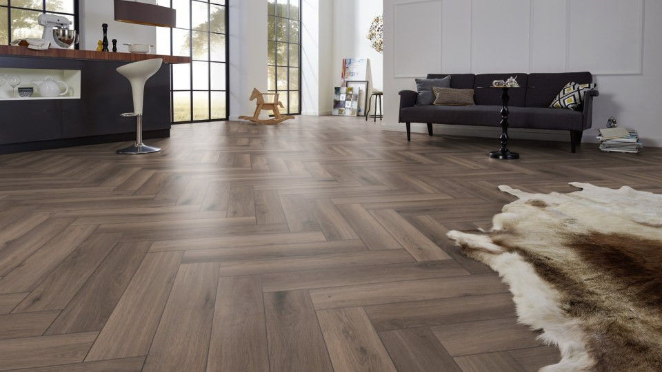 D3860 Дуб Феррара  Herringbone