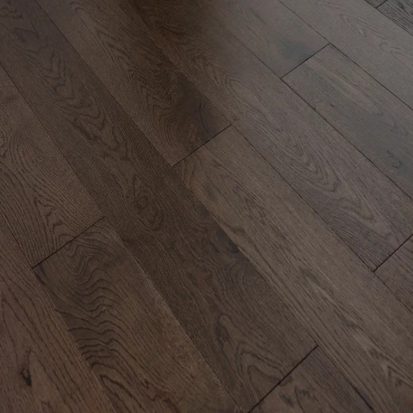 Массивная доска AmberWood Дуб Бурбон (лак,Браш) Янтарная
