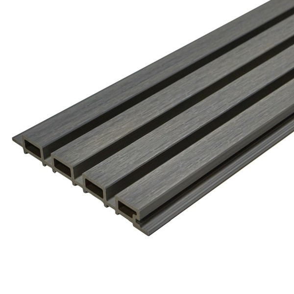 Фасадные реечные панели цвет Стоун Грей 3м Cm Wall CM Decking