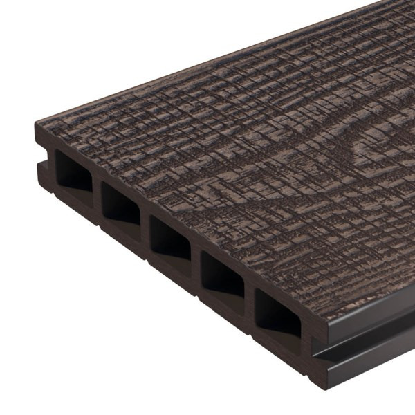 Террасная доска цвет Wenge 3м Коллекция Expert Antique Woodvex